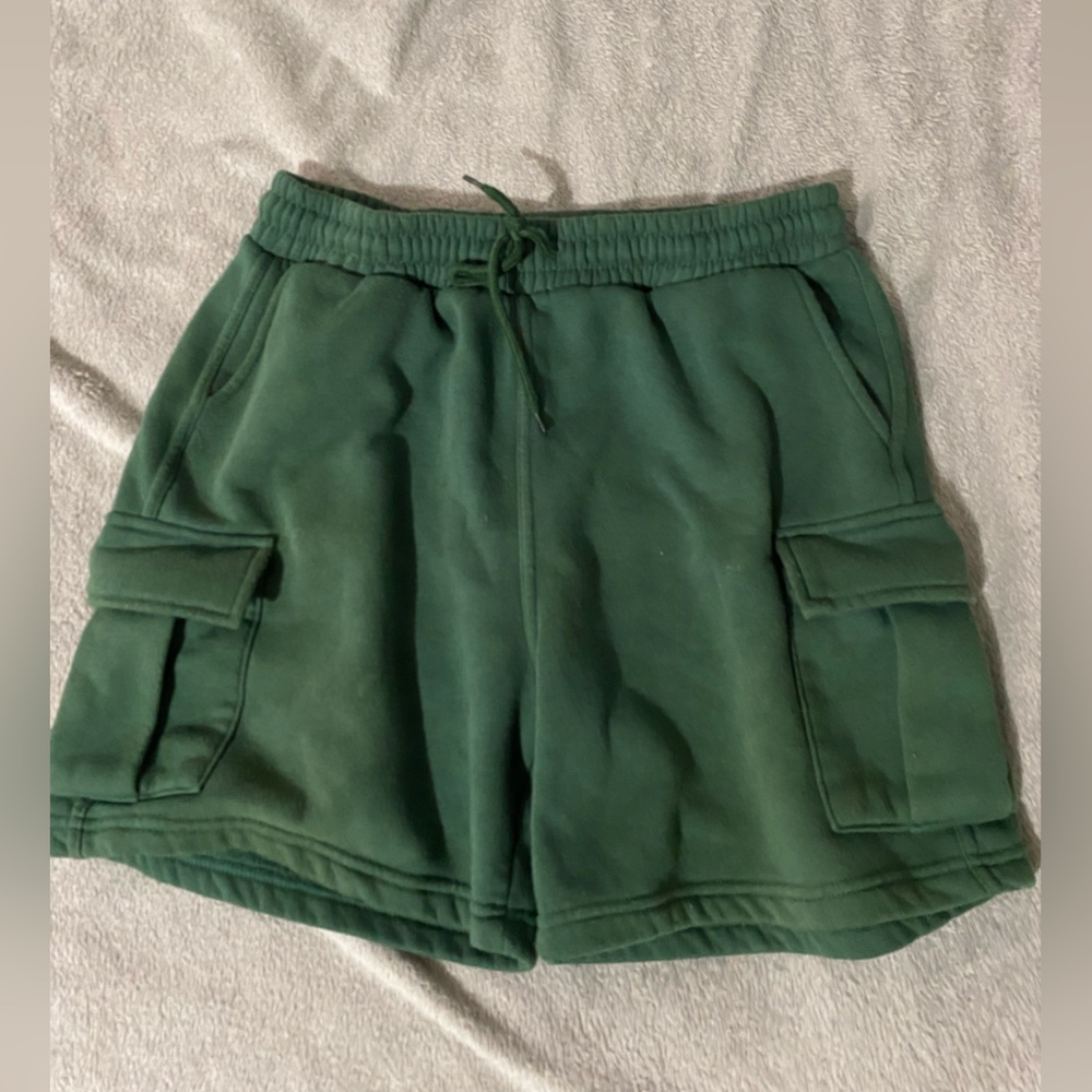 Green Cargo Shorts
